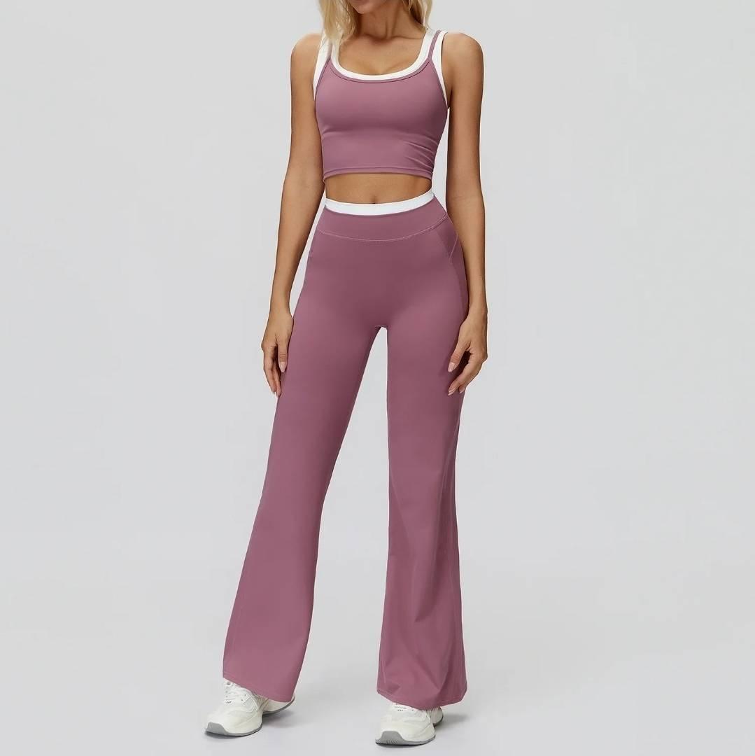Pantalón flare fit deportivo